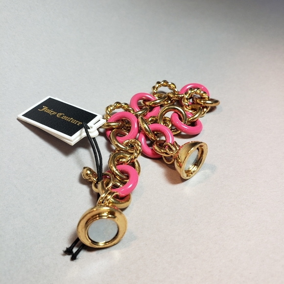 Juicy Couture link bracelet with magnetic closeure | Pink | Blue | New - Picture 5 of 6